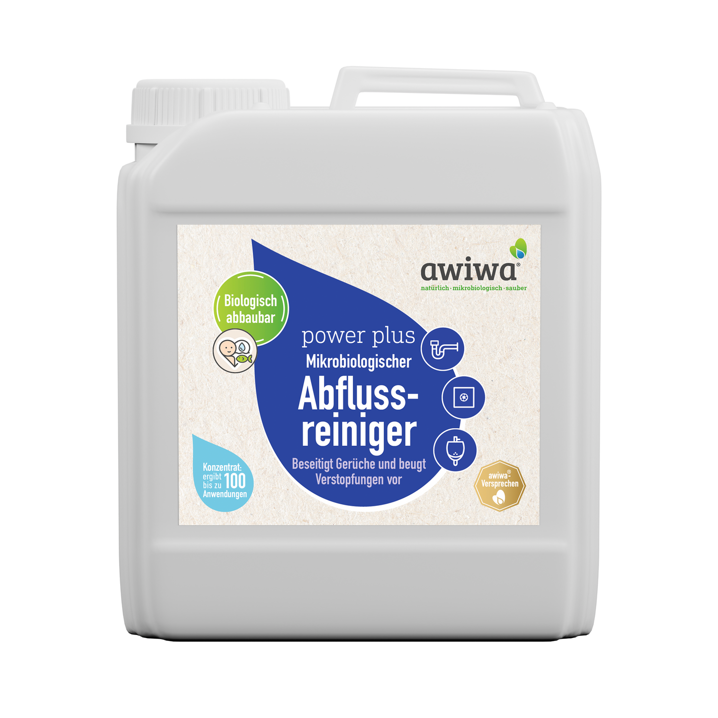 awiwa® power plus - Mikrobiologischer Abflussreiniger