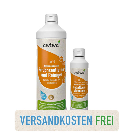 PET Set (Tiergeruchsentferner + Tiershampoo) Versandkostenfrei