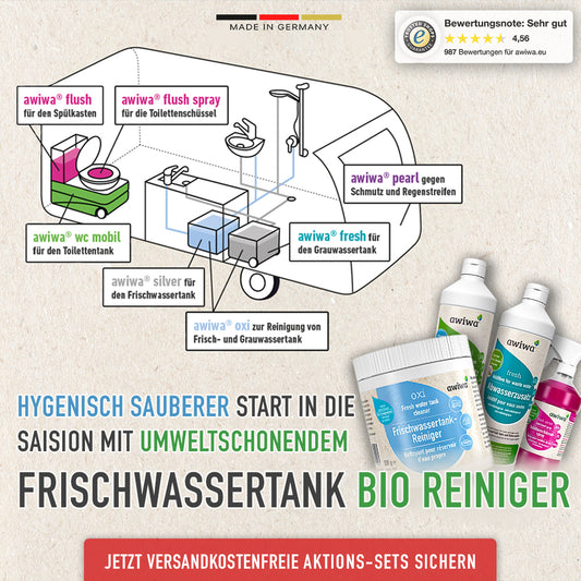 Camping Frischwasser Reiniger Set Bio