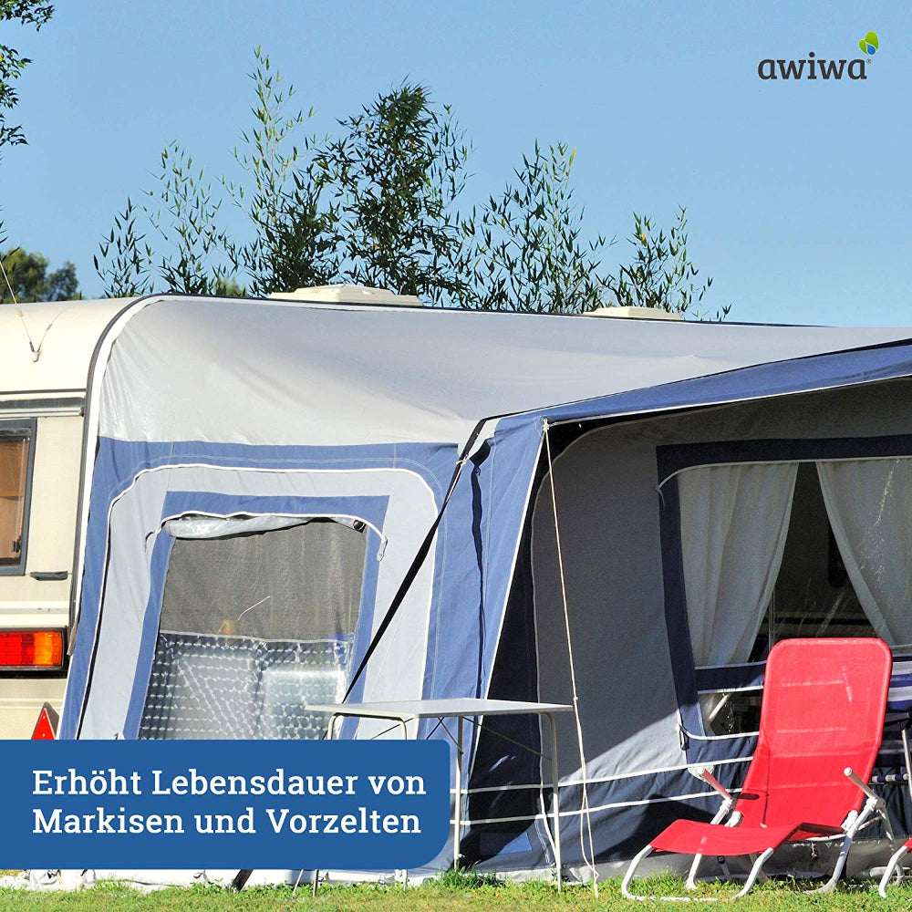 sackmarkise herzog travel star plus awiwa canvas – mikrobiologischer Vorzelt- und Markisenreiniger