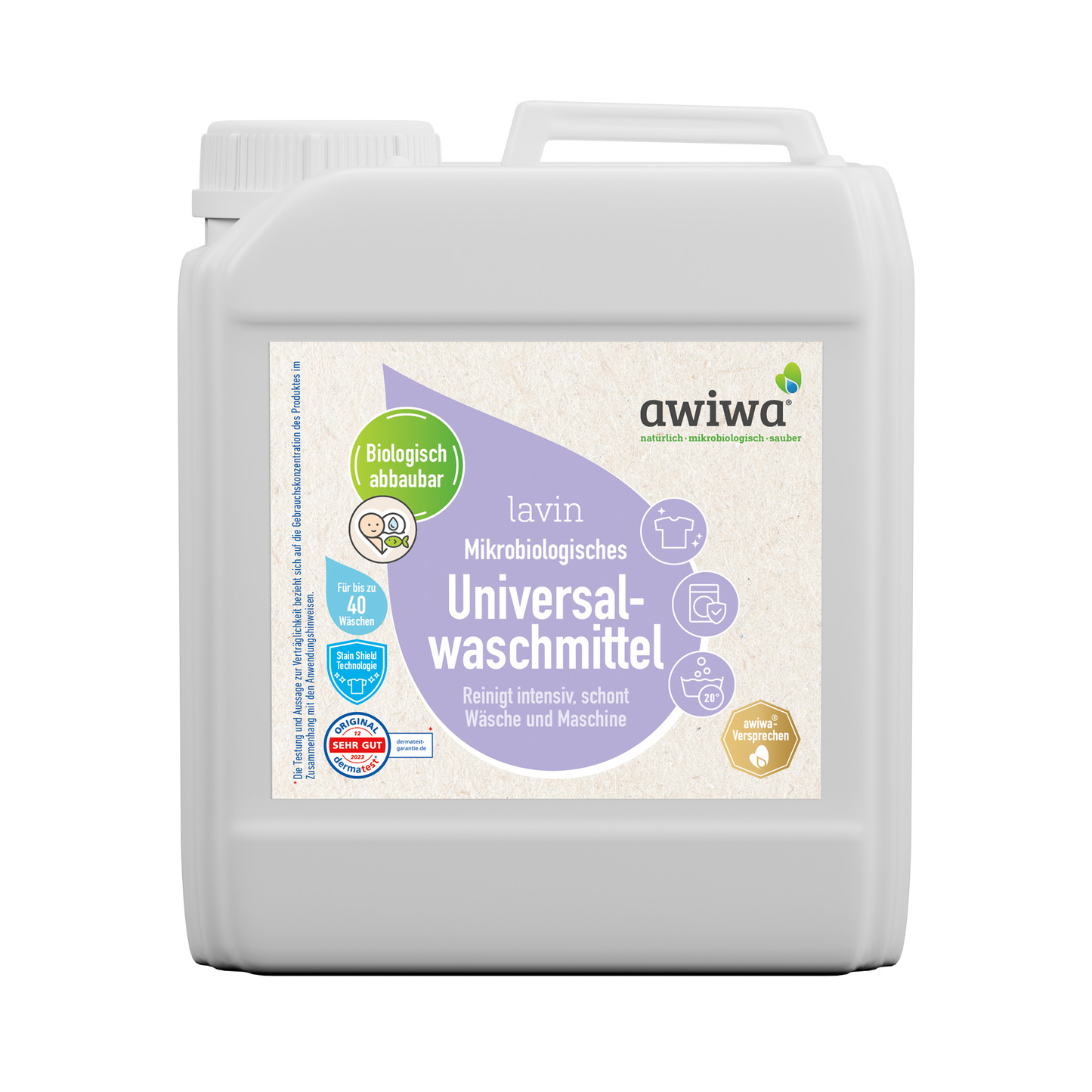 awiwa® lavin - mikrobiologisches Universalwaschmittel (flüssig) mit Dosierhilfe